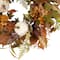 26" White Pumpkins & Leaves Fall Harvest Wreath